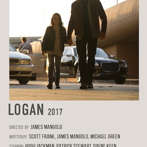 Cartel de la película Logan Retro, Descarga digital, X-Men Hugh Jackman Patrick Stewart Film Print