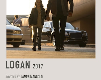 Logan Retro Movie Poster, Digital Download, X-Men Hugh Jackman Patrick Stewart Film Print