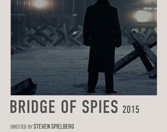 Bridge of Spies Retro Movie Poster, Digital Download, Historical Poster