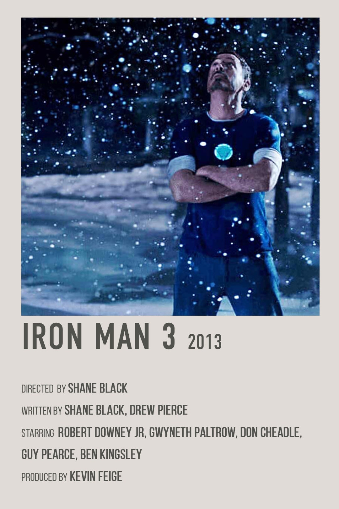 Iron Man 3 Retro Movie Poster, Digital Download, MCU Marvel Robert ...
