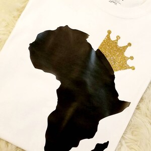 Africa Crowned T-Shirt, Black History, American History, Queen, Kings
