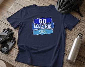 Elcykel, elcykel, miljövänlig t-shirt