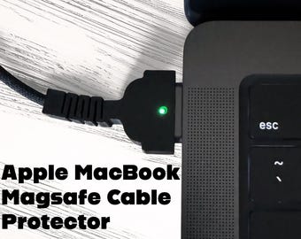MacBook MagSafe 3-kabelbeschermer | Trekontlasting voor M1 M2 M3 M4 MacBook Pro en Air | 3D-geprinte rafelingpreventie