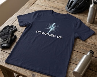 T-shirt med blixtnedslag | T-shirt för elcykelentusiaster