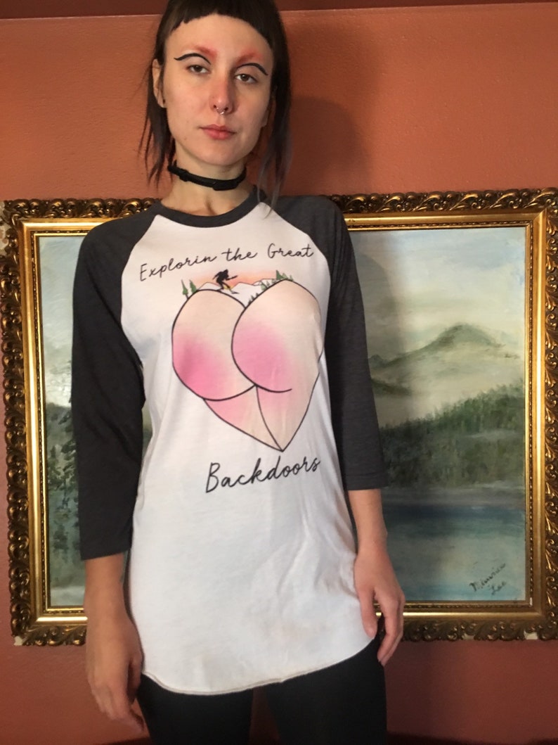 lets go explorin baseball tee-LAST ONE !