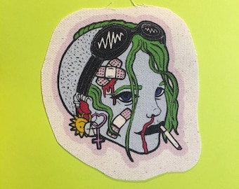 Tank Girl canvas patch