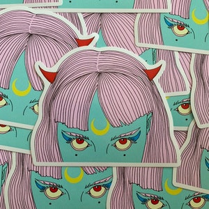 Moon Power Tarot 4&quot; vinyl sticker