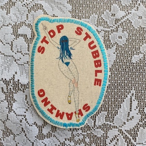 stop stubble shaming canvas patch