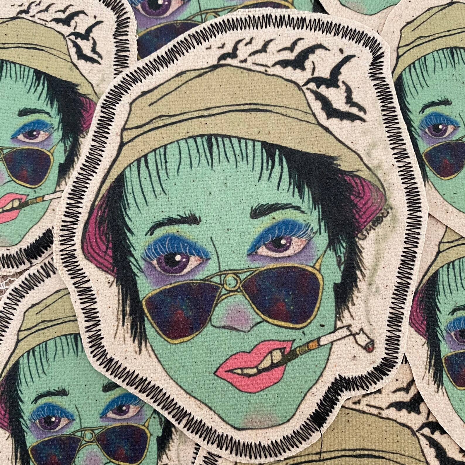 Caskey Fear And Loathing In Los Angeles Fear and loathing in los angeles canvas patch | Etsy