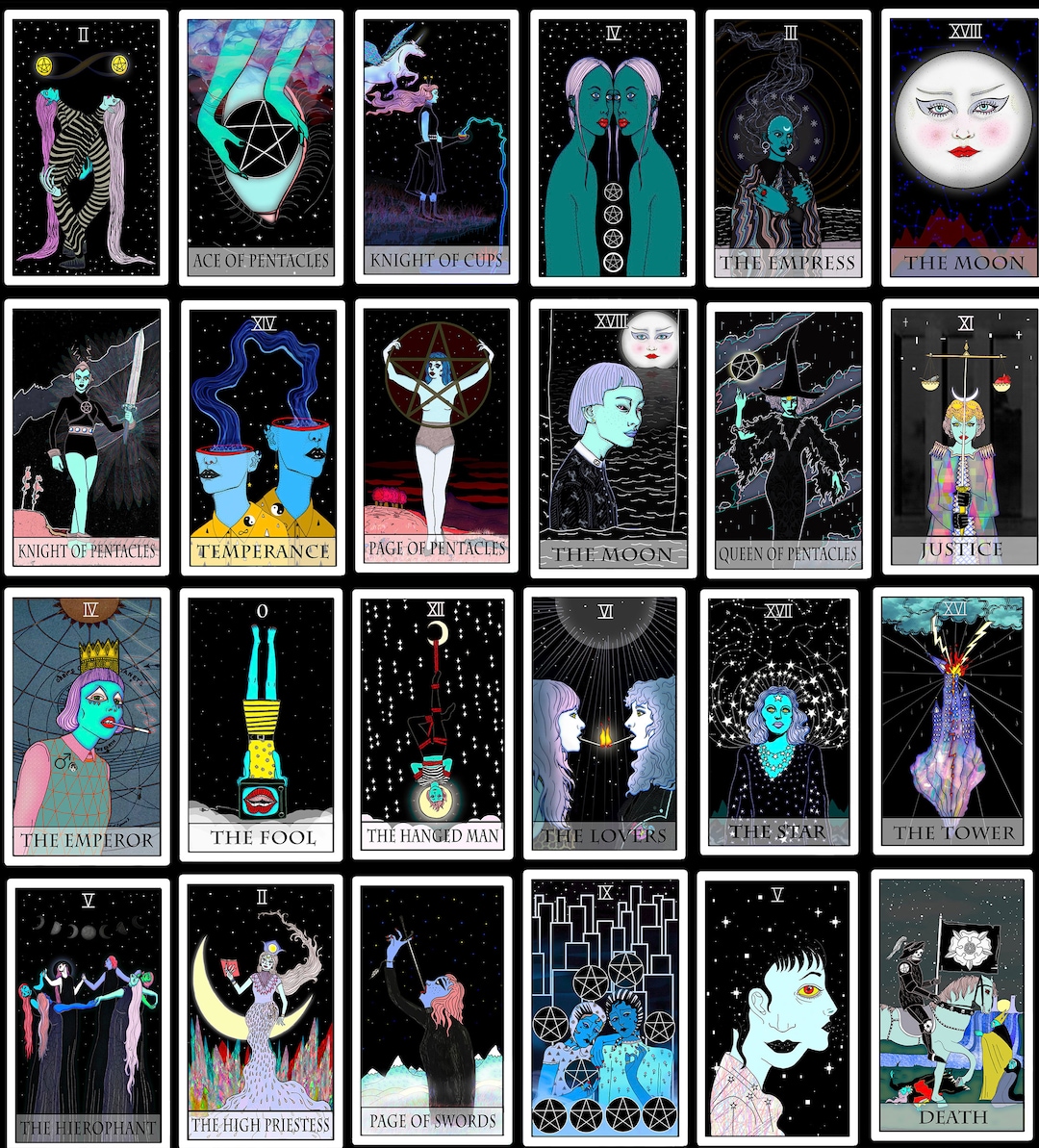 Print of Any Tarot Card (3 Sizes Available) - Etsy