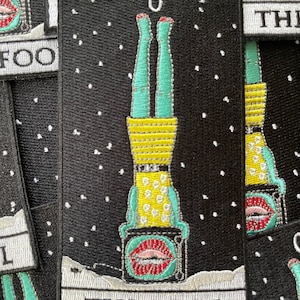 The Fool tarot card embroidered patch