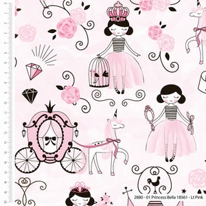 Princess Bella 100% Cotton Fabric Collection, Crafts, Dressmaking, Quilting