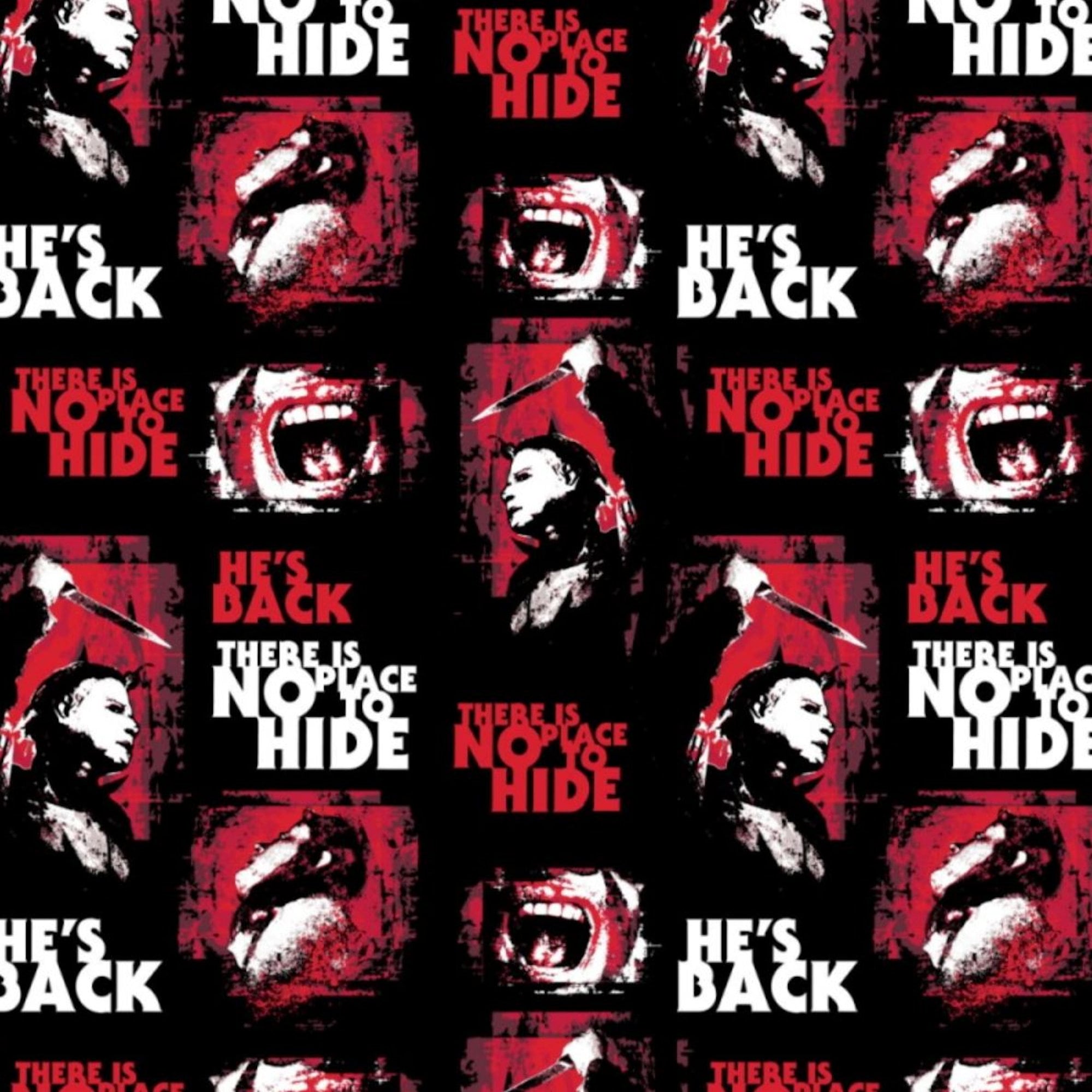 Halloween No Place To Hide Horror 100 Cotton Fabric By Etsy