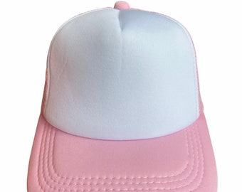 Trucker Hat - Pink & White