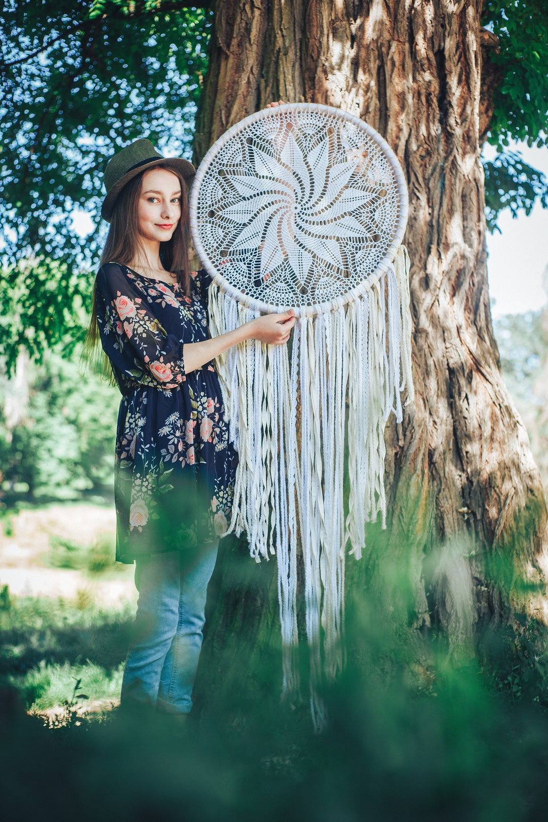 Dream Catcher Wall Hanging, Large Dreamcatcher, Boho Dream Catcher - Etsy