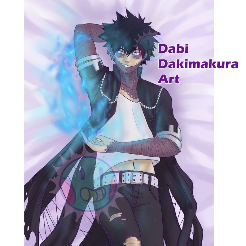 Dabi Dakimakura Body Pillow Art DIGITAL DOWNLOAD Etsy Hong Kong