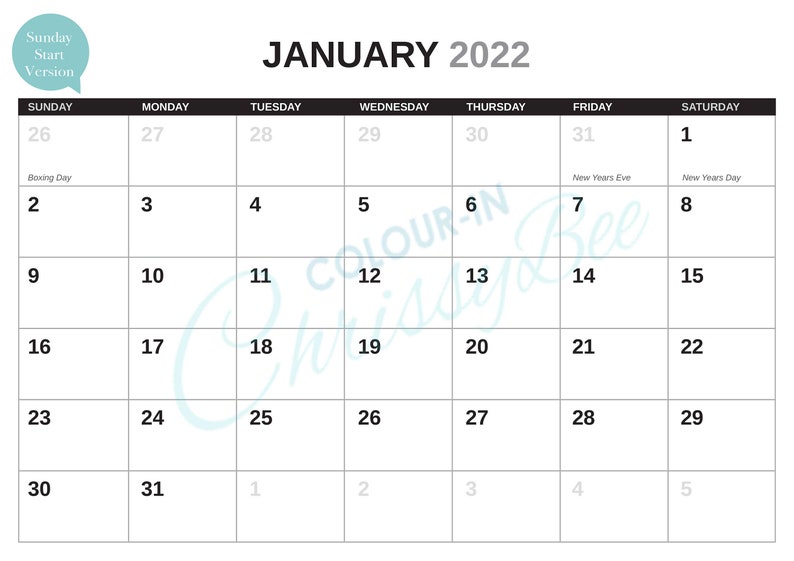 2023 Calendar Template Adobe Indesign Calendar Editable | Etsy India