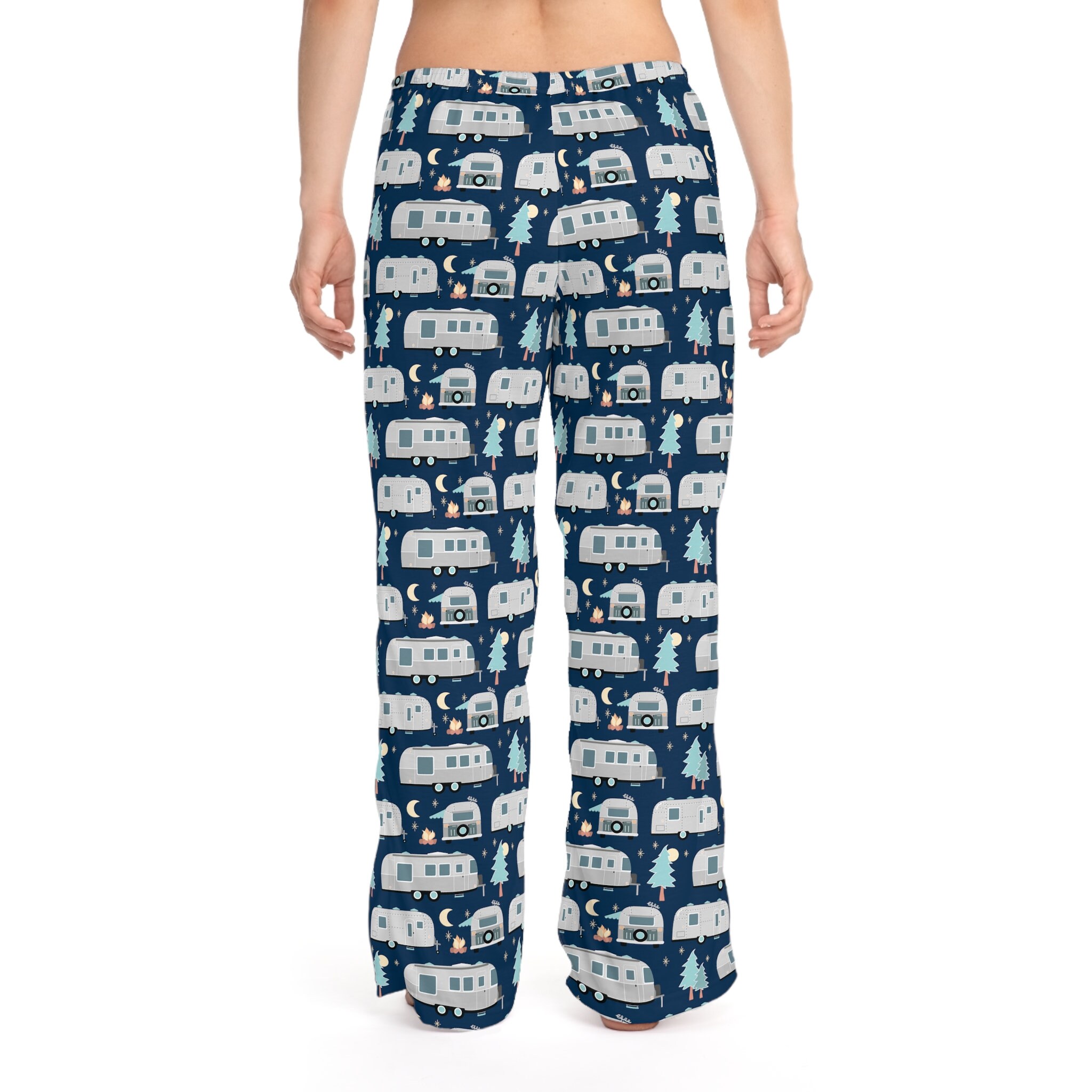 Camping Trailer Pajama Pants. Airstream Owner Gifts, Women's RV Camper
