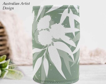 Support court eucalyptus : glacière australienne en néoprène à fleurs sauvages