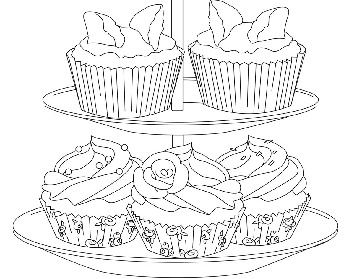 Tea Party Coloring Page Printable Adult Colouring Page High - Etsy Denmark