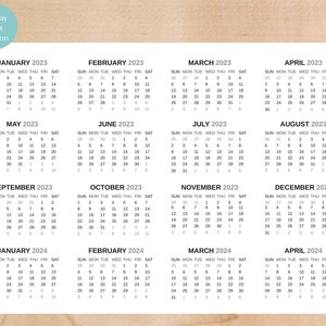 2023 indesign calendar template