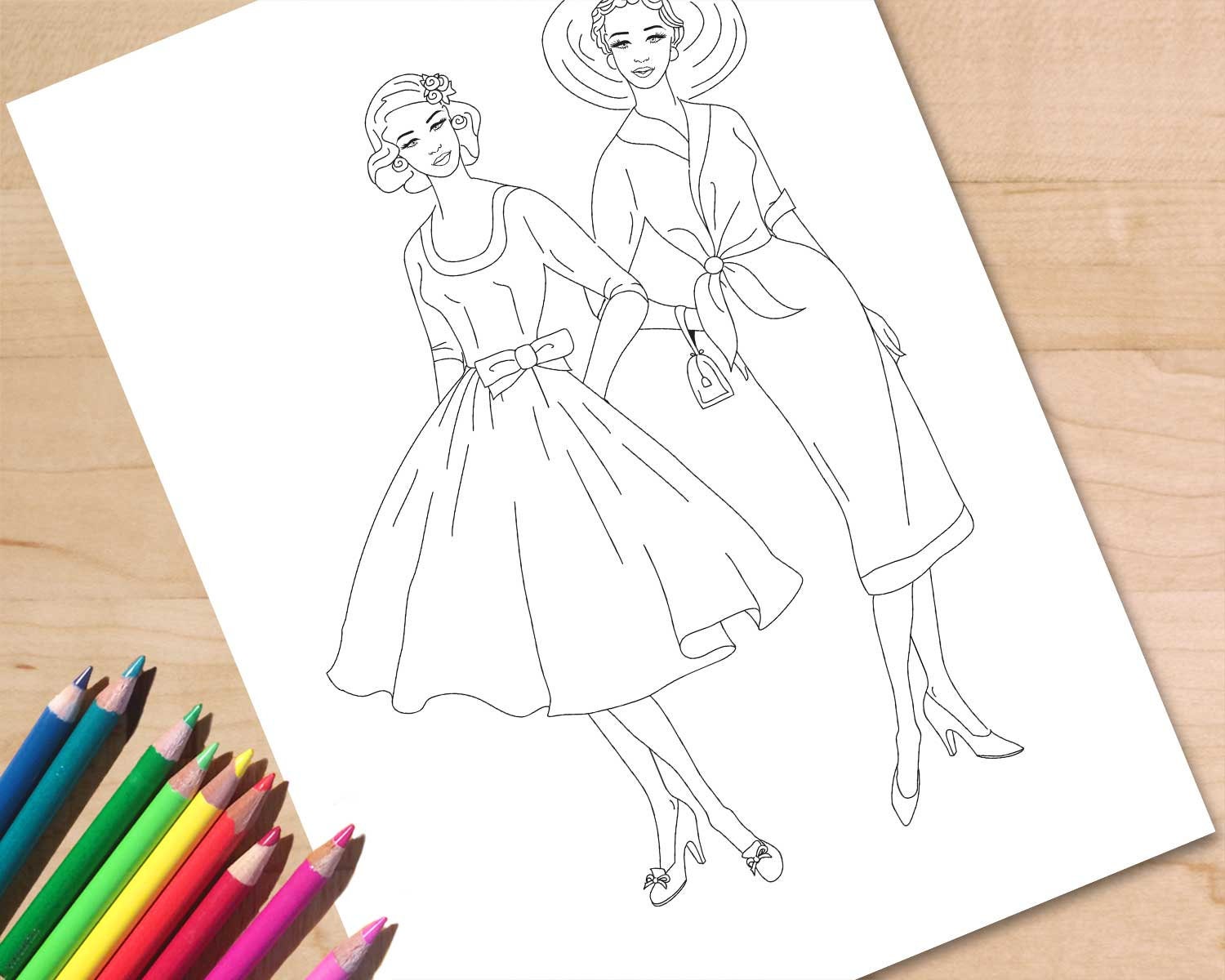 How to color - a beginners guide to coloring fashion sketches – I Draw  Fashion