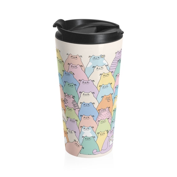 cat mom travel mug