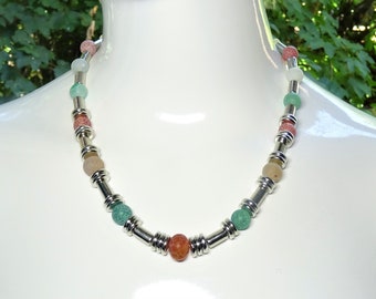 FIRE CRACKLE Earth Necklace