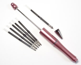Beadable Pen Refills, Black Ink, 60mm (5 or 10 Pack)