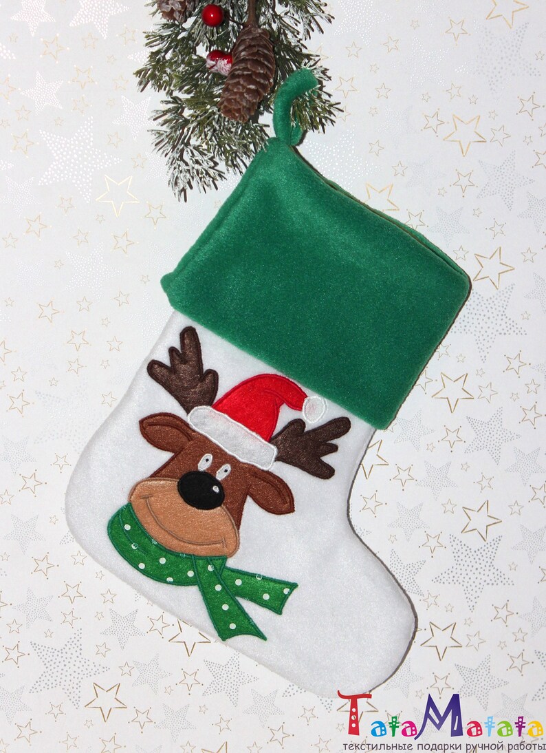 New Year decor for home gingerbread snowman deer Ornaments Christmas Boot Personalized Christmas Stocking