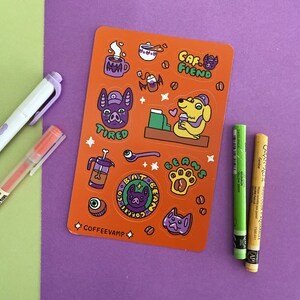 Spooky Cafe Sticker Sheet