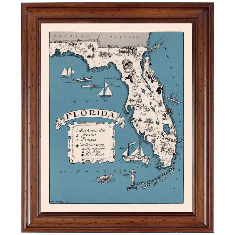 Old Florida Map Etsy - Il 800x800.1326106726 5wsn 