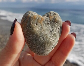 Ionian Sea Stone, Natural Beach Stone, Sea Stone, Heart Sea Stone, Heart Sea Rock, II-055