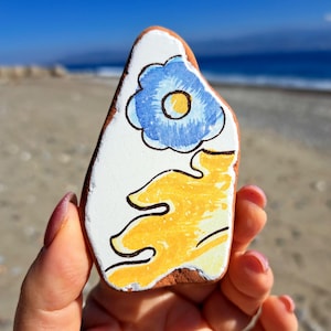 Genuine Italian Sea Pottery, Sea Pottery, Beach Pottery Shard