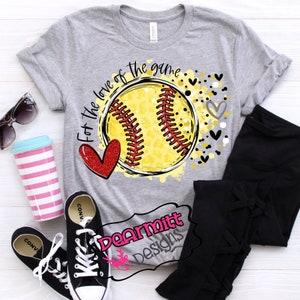 Softball Shirt, aus Liebe zum Spiel Shirt, Softball Geschenk, Sport Shirt, Geschenk für Sie