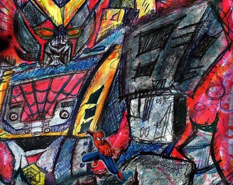 The Leopard & the Spider  レオパルドン   ; original archival art 2009