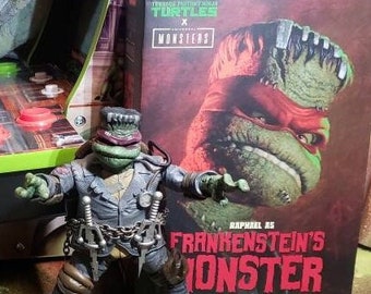 NECA Universal Monsters x TMNT Raphael as Frankenstein's Monster, Ultimate Action Figure