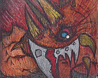 t2z - the tOkKA bootlegz -  TMNT'12 "COMMANDER MOZAR" - 'At All Costs'  ; unused original art  2015