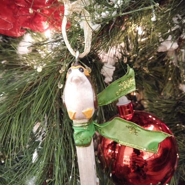 tOkKUSTOM - Customized "Porg PEZ" Ornament ;'Star Wars The Last Jedi' One-of-a-Kind Art by tOkKa