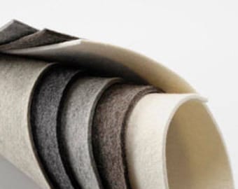 WOOL FELT OFFCUTS in different odd sizes ~ 3mm thick
