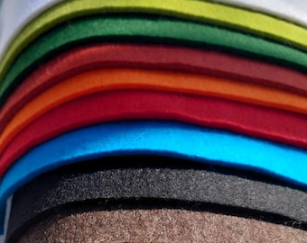FIELTRO DE LANA TRUEFELT 3 mm – Colores teñidos / Certificado Öko-Tex y EN71 / Fieltro grueso para manualidades