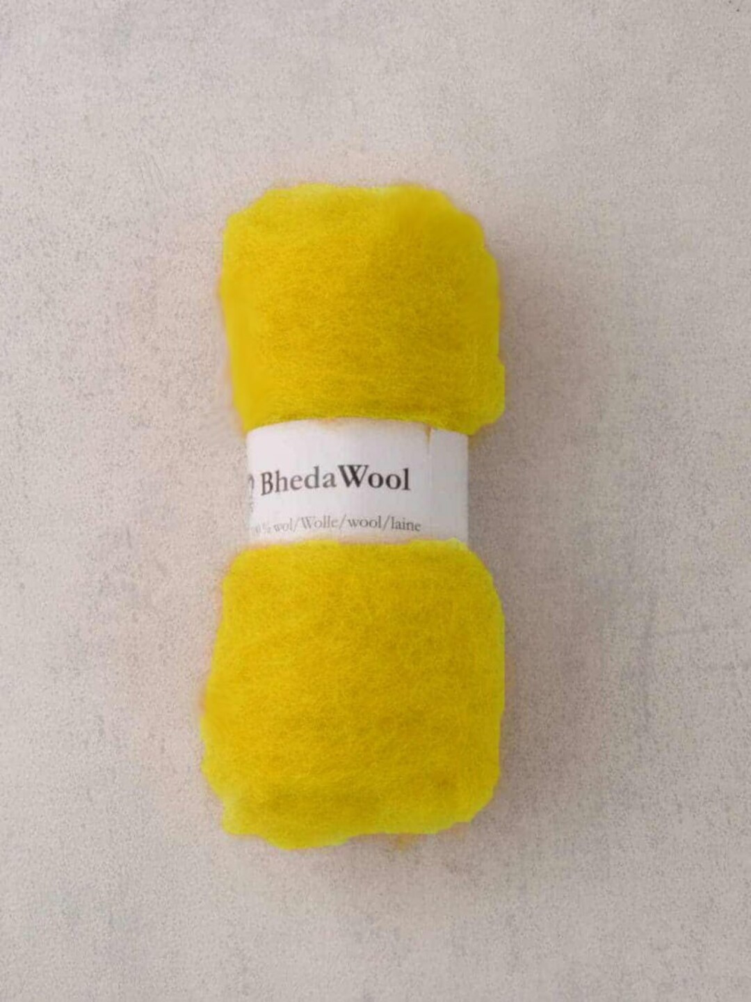 BHEDA YELLOW Co. 010 ~ Suitable for Needle Felting and Wet