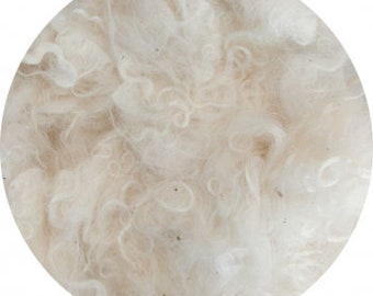 NATURAL MOHAIR LOCKS scoured and washed to spin, felt, dye, craft, stuffing, doll hair, felt making, spinning yarn, weaving, texture fibre