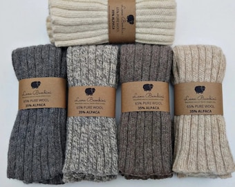 BEENWARMERS NATUURLIJK ~ Alpaca & wollen beenwarmers, wintersokken, wolstulpen, stulpen, winteraccessoires, handgemaakt, winterwarmers