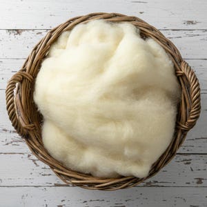 Stopfwolle - Bio, nicht-biologische oder Lanolin-reiche Wolle für Spielzeug & Handarbeiten