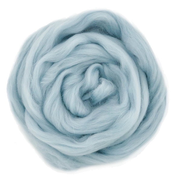 SEA MIST EUROPEAN Merino ~ European production, small scale, museling free, spinning fibre, felting wool, wool roving, needle felting wool