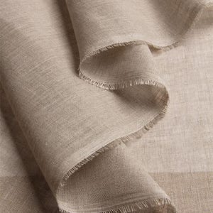 NATURAL LINEN CHEESECLOTH – 100% Undyed Linen | Open Weave, Vegan, Prewashed | 140cm Wide | For Curtains, Dressmaking & Cheesemaking