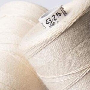 1000m ORGANIC COTTON THREAD~ Ecru (Natural) 114 ~ large bobbins of 1000m thread, sewing thread, organic thread, machine sewing, hand sewing