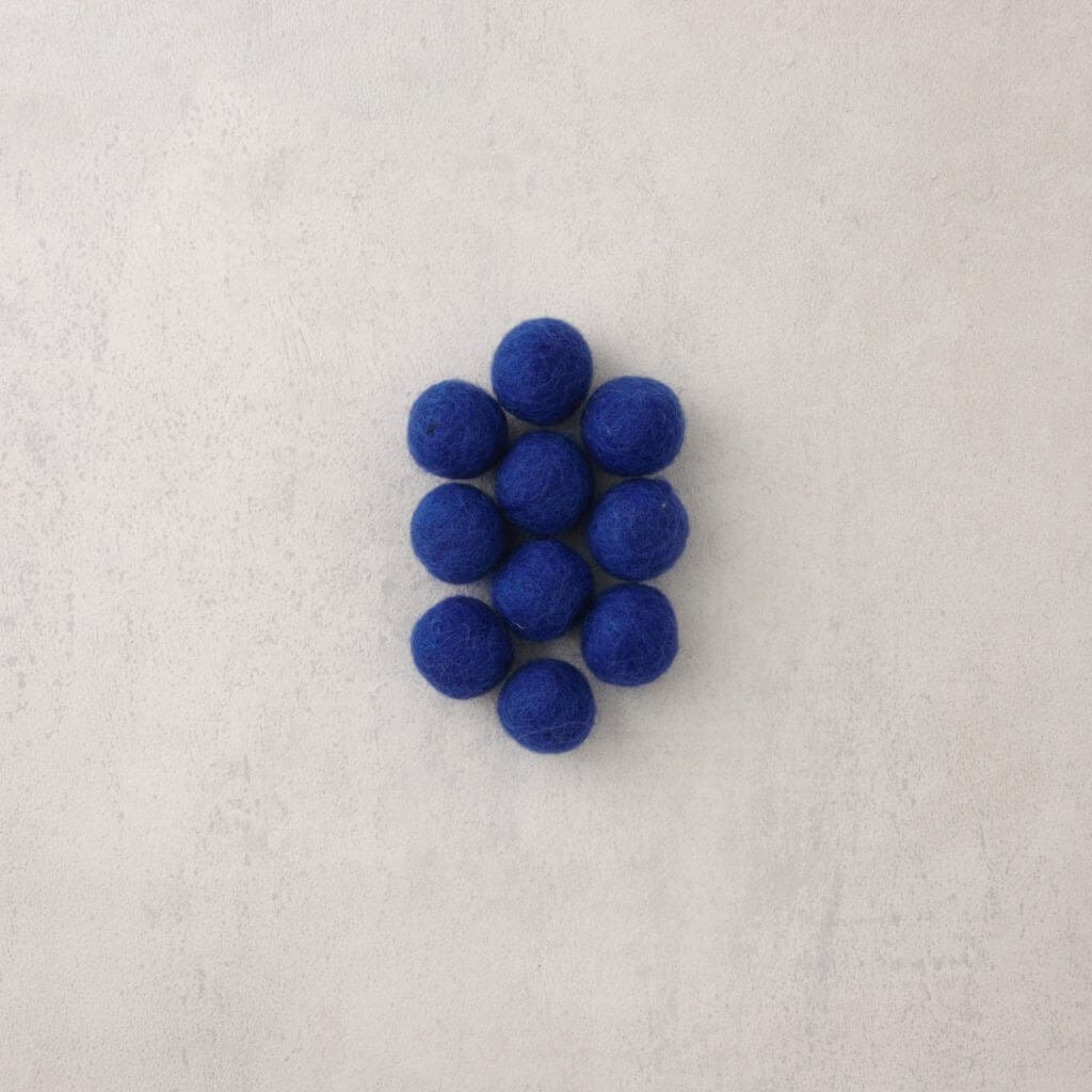 1.5 inch Royal Blue Craft Pom Poms 50 Pieces 