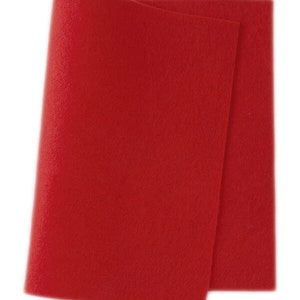FELT 100% Wool ~ TOMATOES ~ 1-1.2mm thick ~ Colour 633 ~ available in several sizes, felt fabric, clothing, crafting felt, craft felt